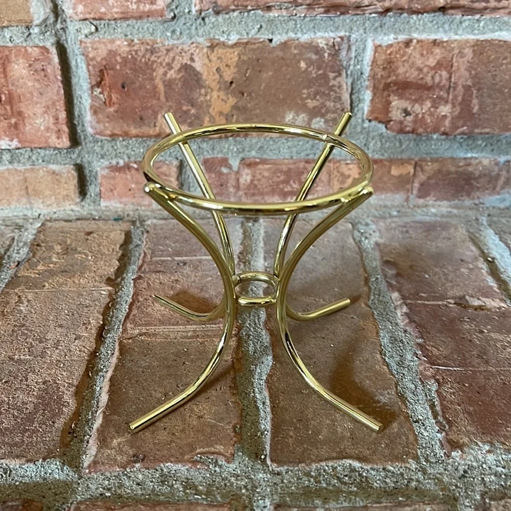 PartyLite Solitaire Crystal & Brass Candle Holder - Picture 3 of 7